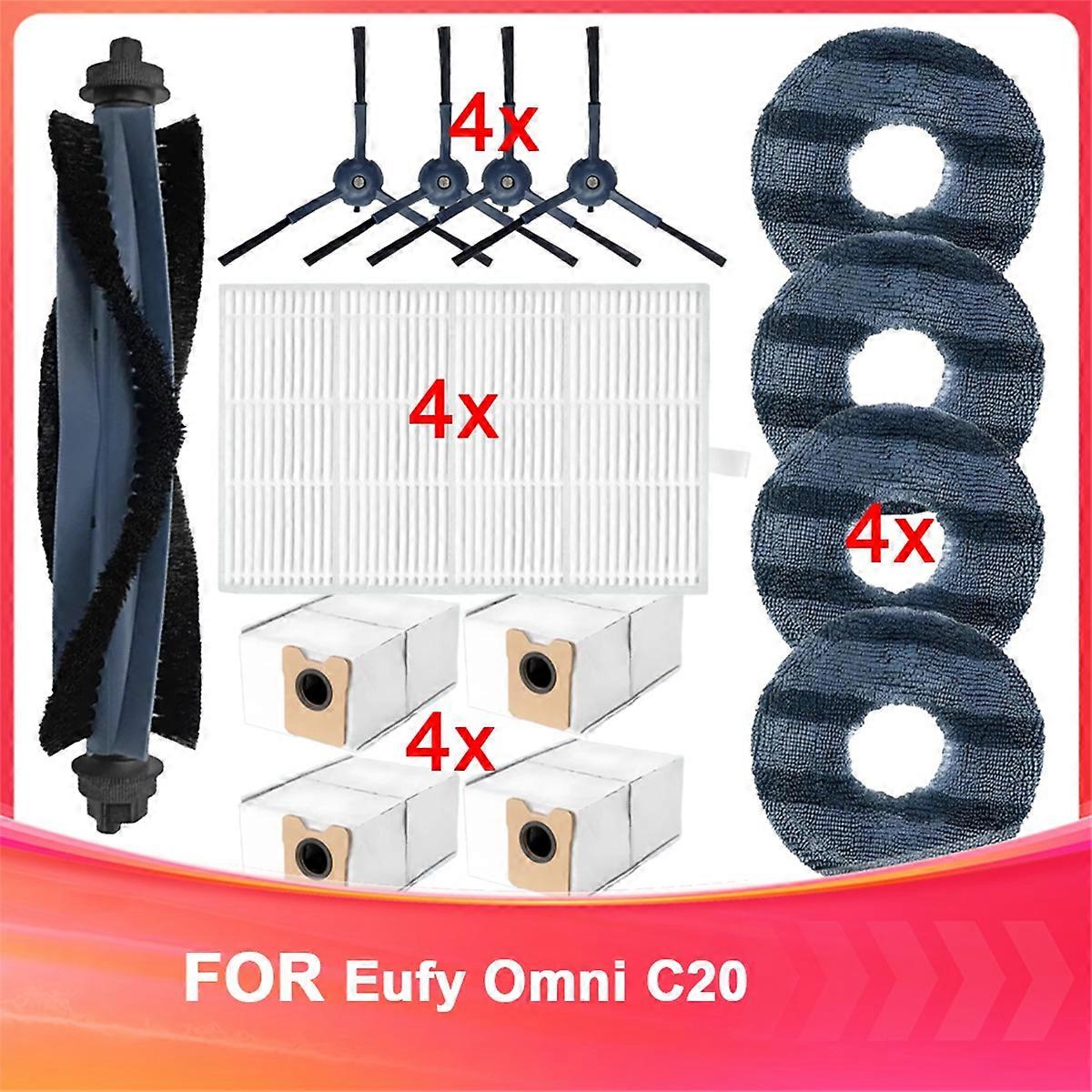 for Omni C20 Replacement Main Side Brush HEPA Filter Mop Pads