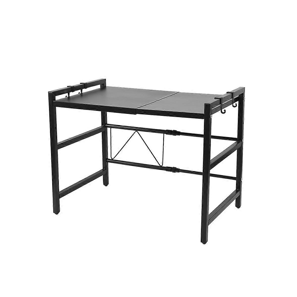 Expandable Microwave Oven Rack, 2-Tier Adjustable Countertop Shelf