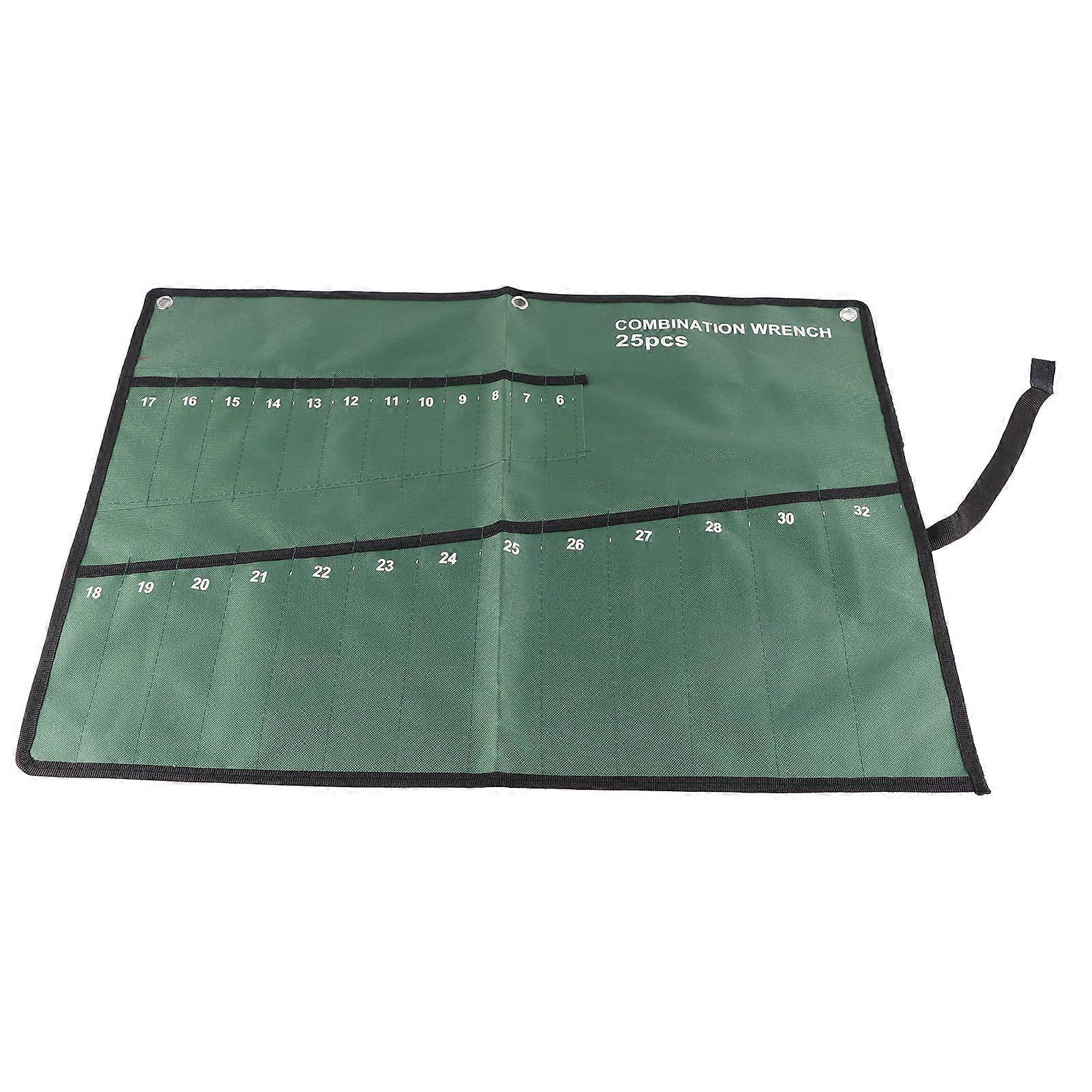 Multi-pocket canvas storage bag for tools, pliers, wrenches (25 pockets)