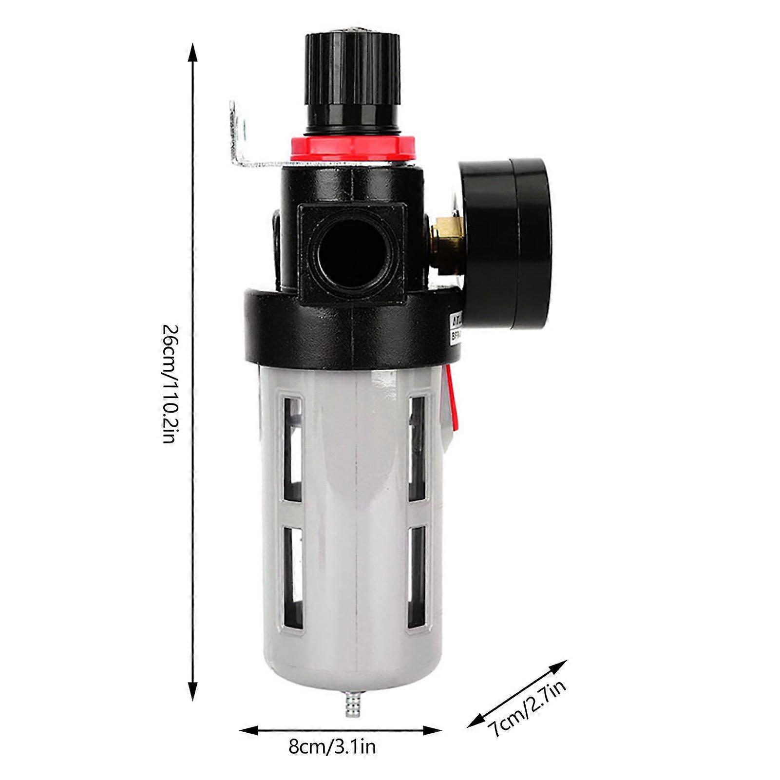 G1/2 BFR4000 Air Source Gas Treatment Unit Filter Pressure Regulator With Gauge