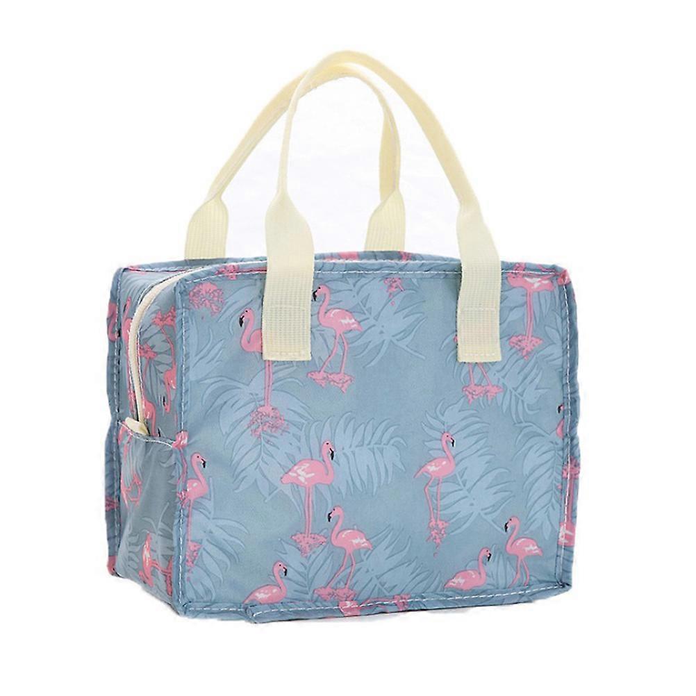 Portable Thermal Tote Bag for Picnic Potluck Dinner Large Capacity 22x18cm Multi Color 1Set