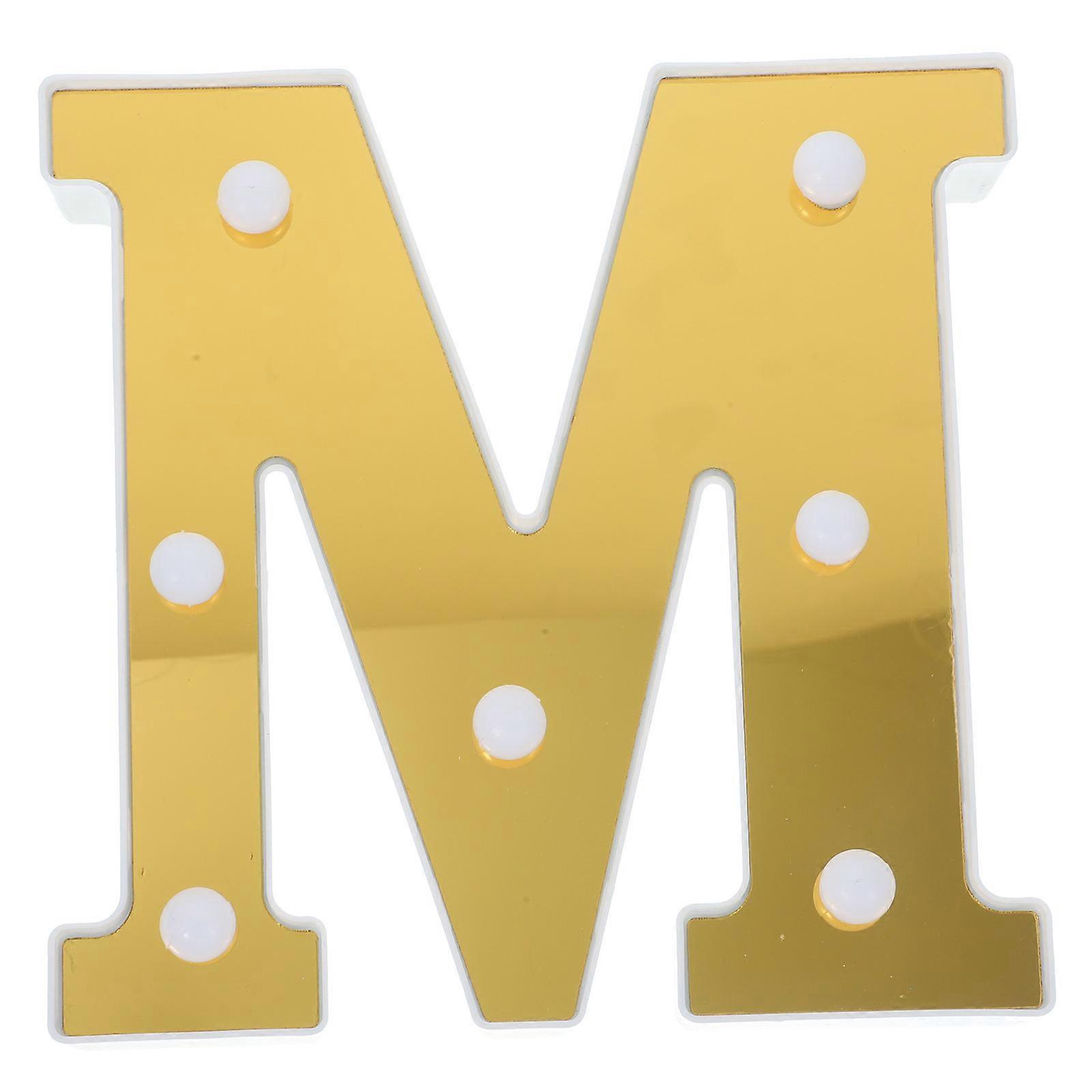 Square Shaped Led Light Decoration For Parties And Home With Unique Letter Modeling 4Pcs