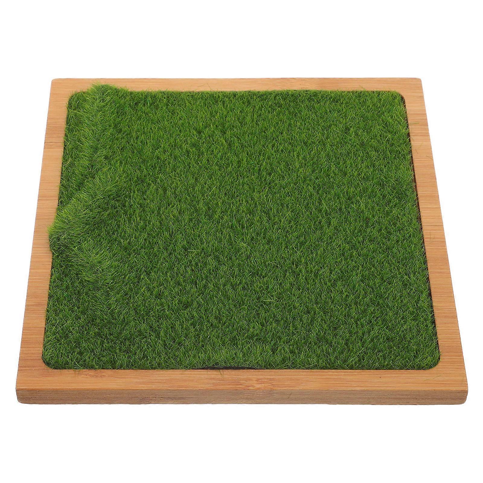 Grass Display Stand 3Pcs Perfume Organizer Riser For Office Decoration Sturdy Bamboo And Nylon