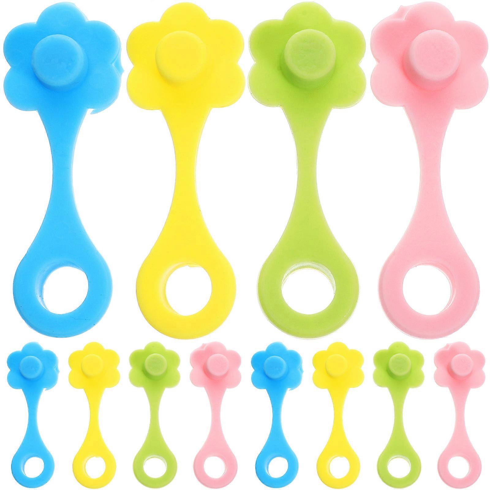 Straw Lid For Mason Jar Silicone Straw Toppers Airtight Decorative General Users Assorted Color 5.3X1.8X0.7CM 20Pcs