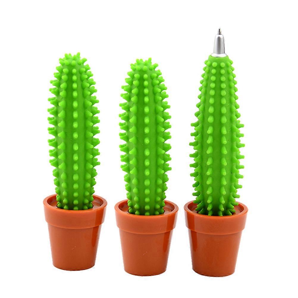 Ball Pen Creative Cactus Design Ballpoint Pen for Writing Use 6Pcs