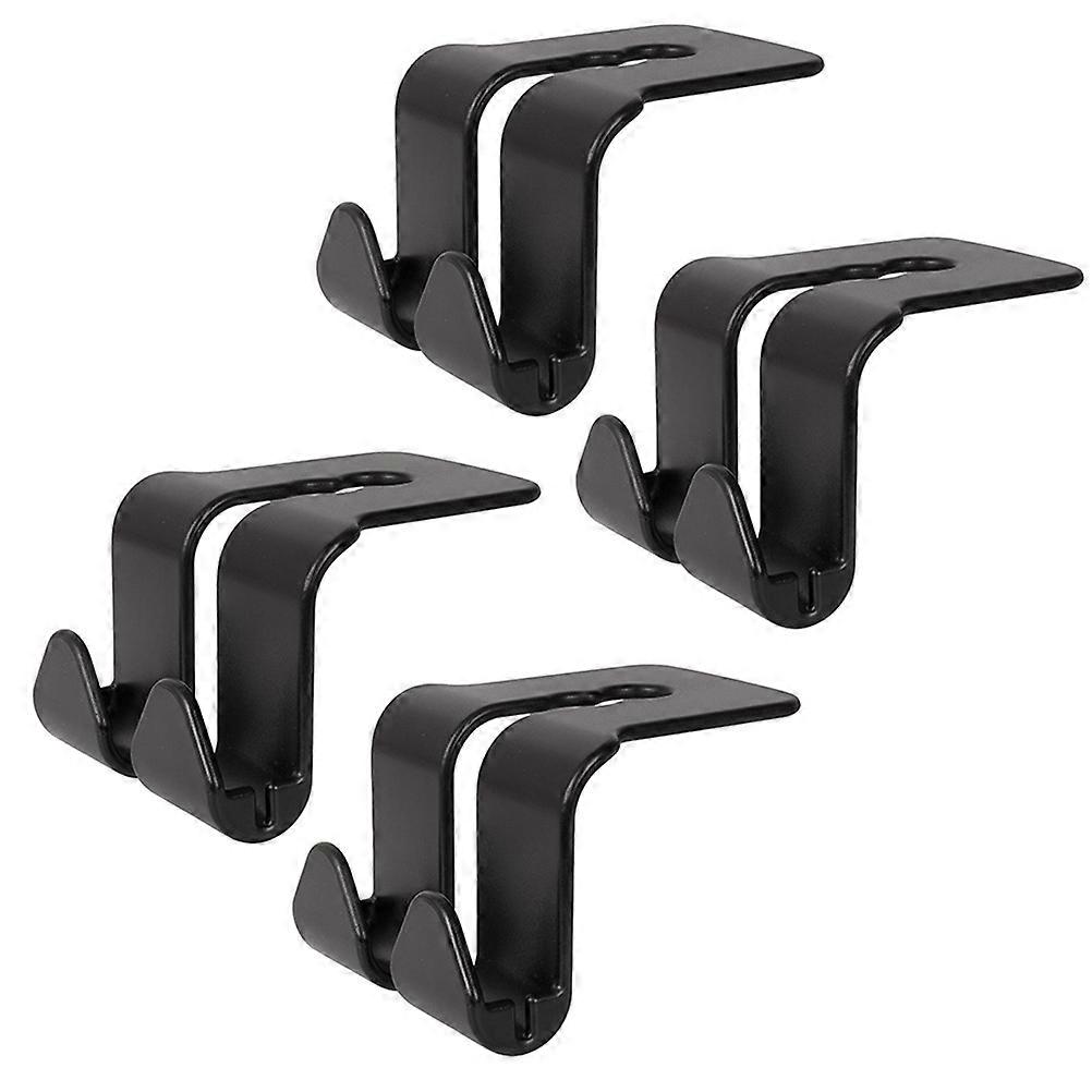Black Car Seat Headrest Hooks for Use 12Pcs Multi-Functional Vehicle Hooks