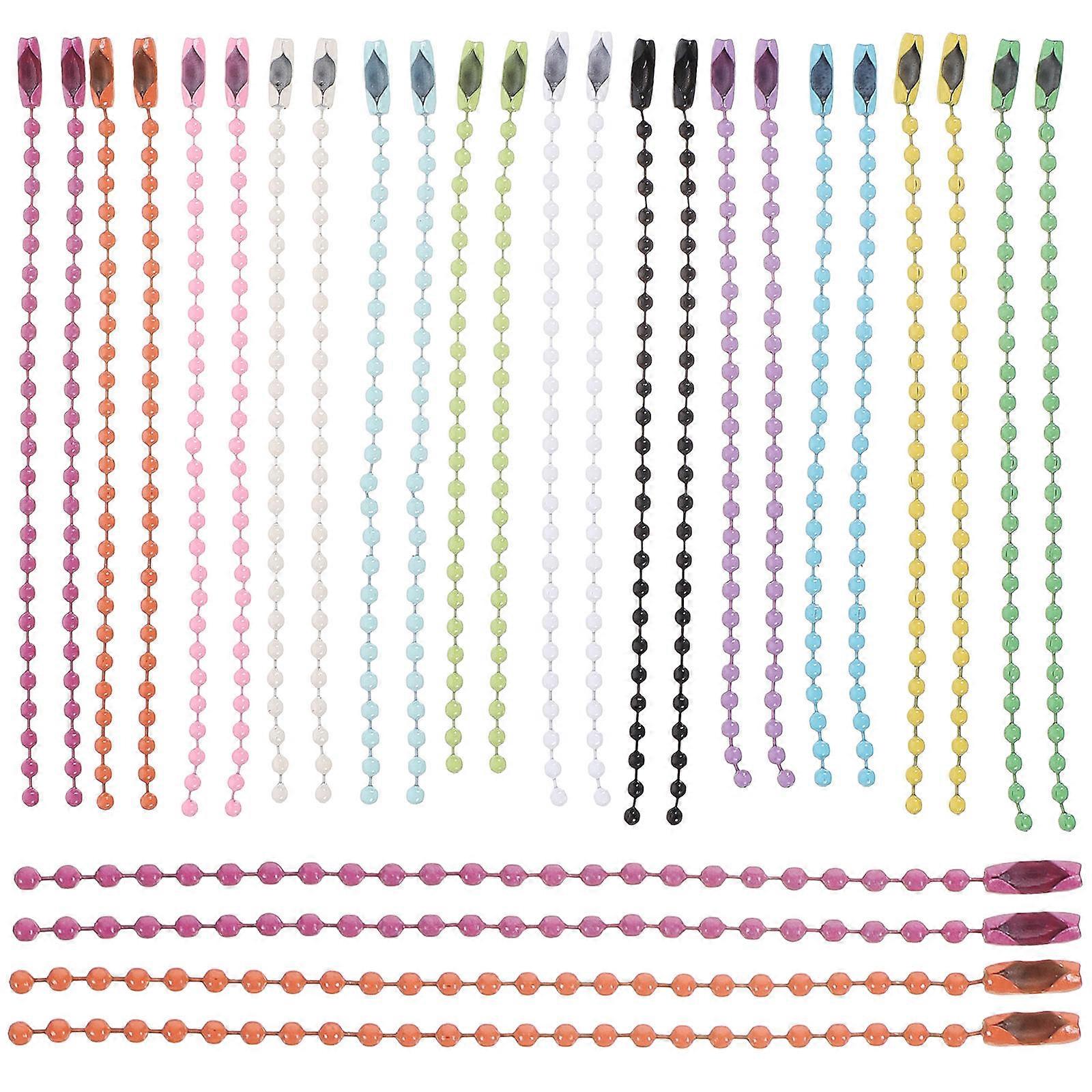 Metal Keychain Chains Ball Bead Hanging Chains for Decor 400Pcs