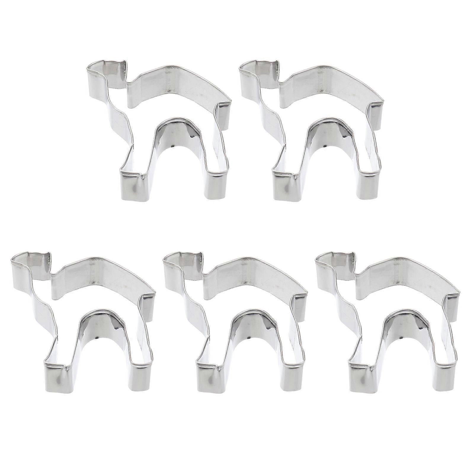 Camel Biscuit Mould Stainless Steel for Baking 10Pcs Silver Set
