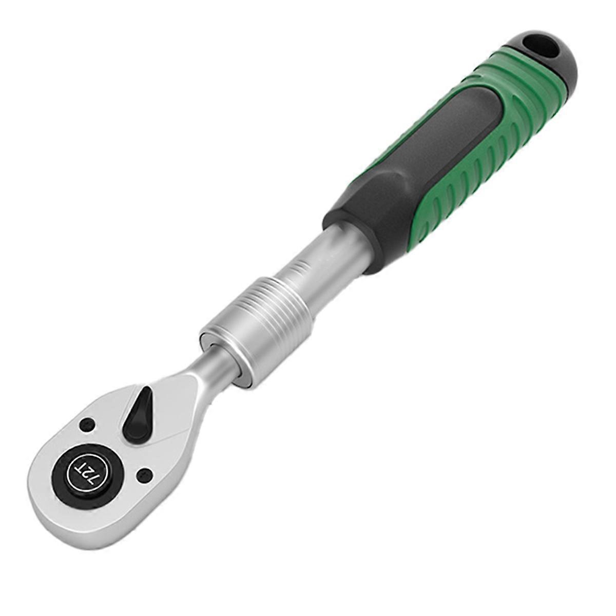3/8 Inch Retractable Ratchet Drive Rotating Ratchet Reversible Drive 72 Tooth Socket Wrench Mechanical Tool