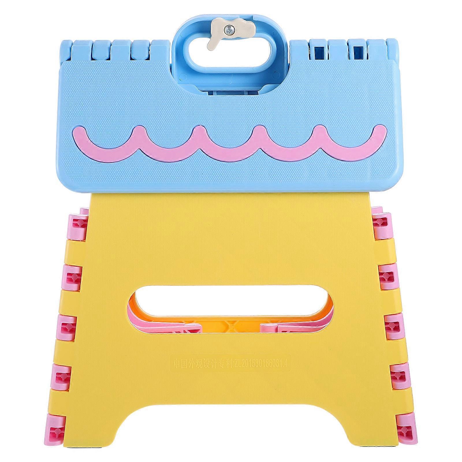 Outdoor Folding Step Stool Plastic Stool for Portable Use 1Pcs Cartoon