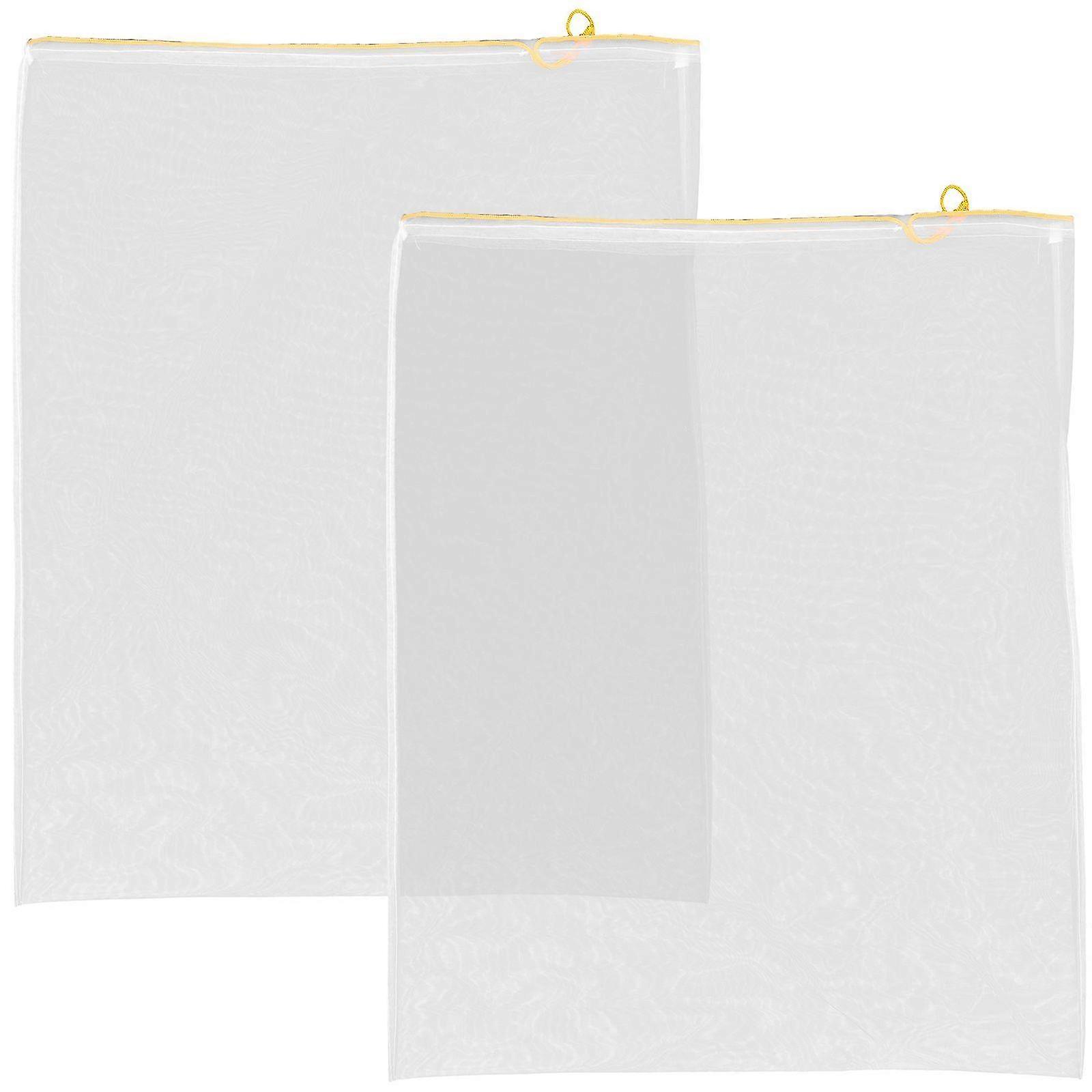 2Pcs Durable Mesh Nylon Bag Honey Filter Mesh Red Wine Strainer Bag Beekeeping Tool