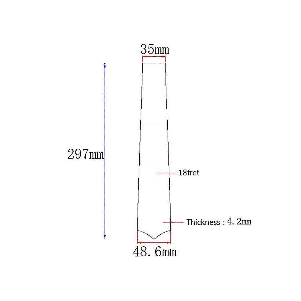 Konsertukulele greppbräda slitstark kaffe rosenträ för gitarrdelar
