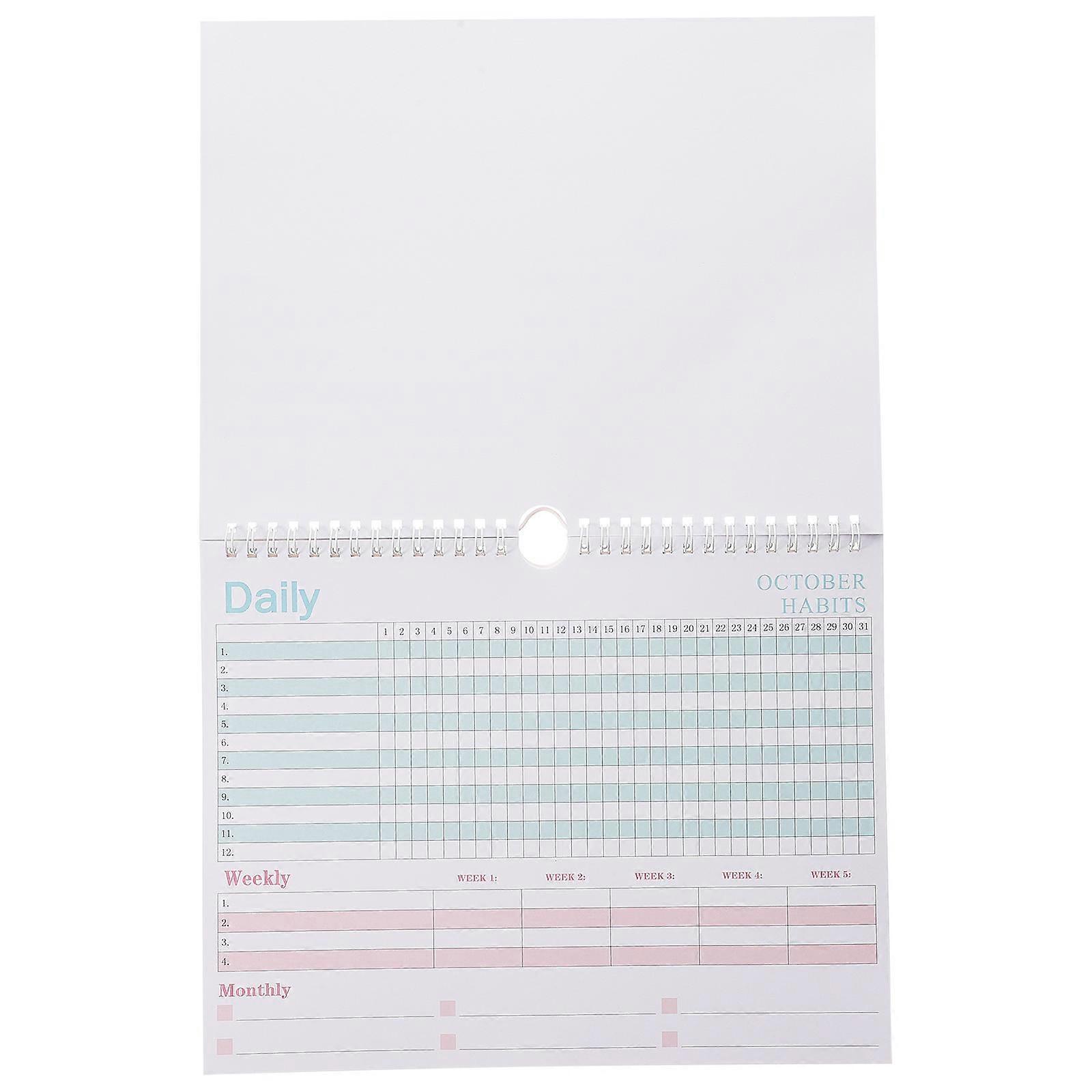 Planner Notebook for Time Management 4Pcs Portable Notepad