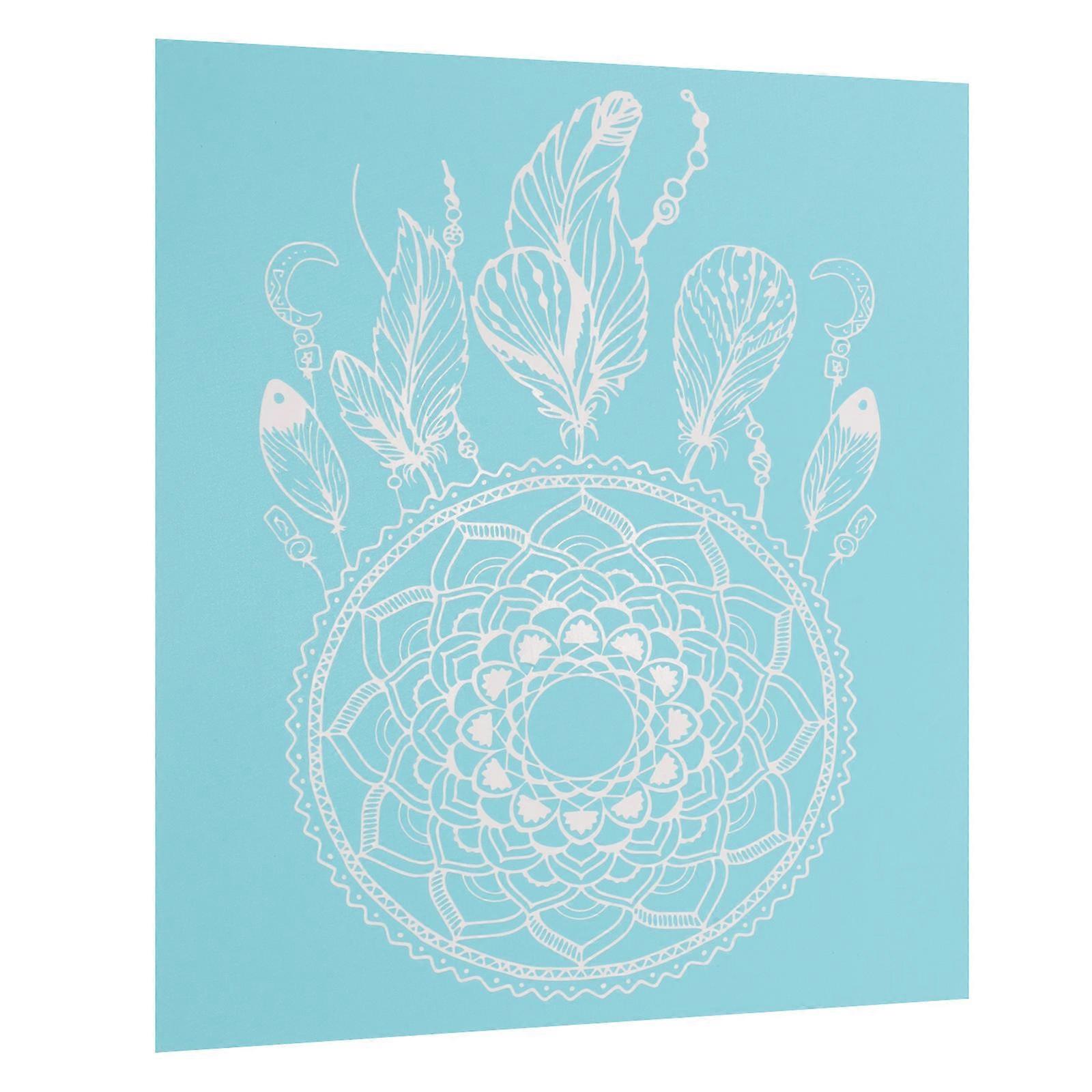 Sky-Blue Reusable Silk Screen Stencil for Painting Mesh Material