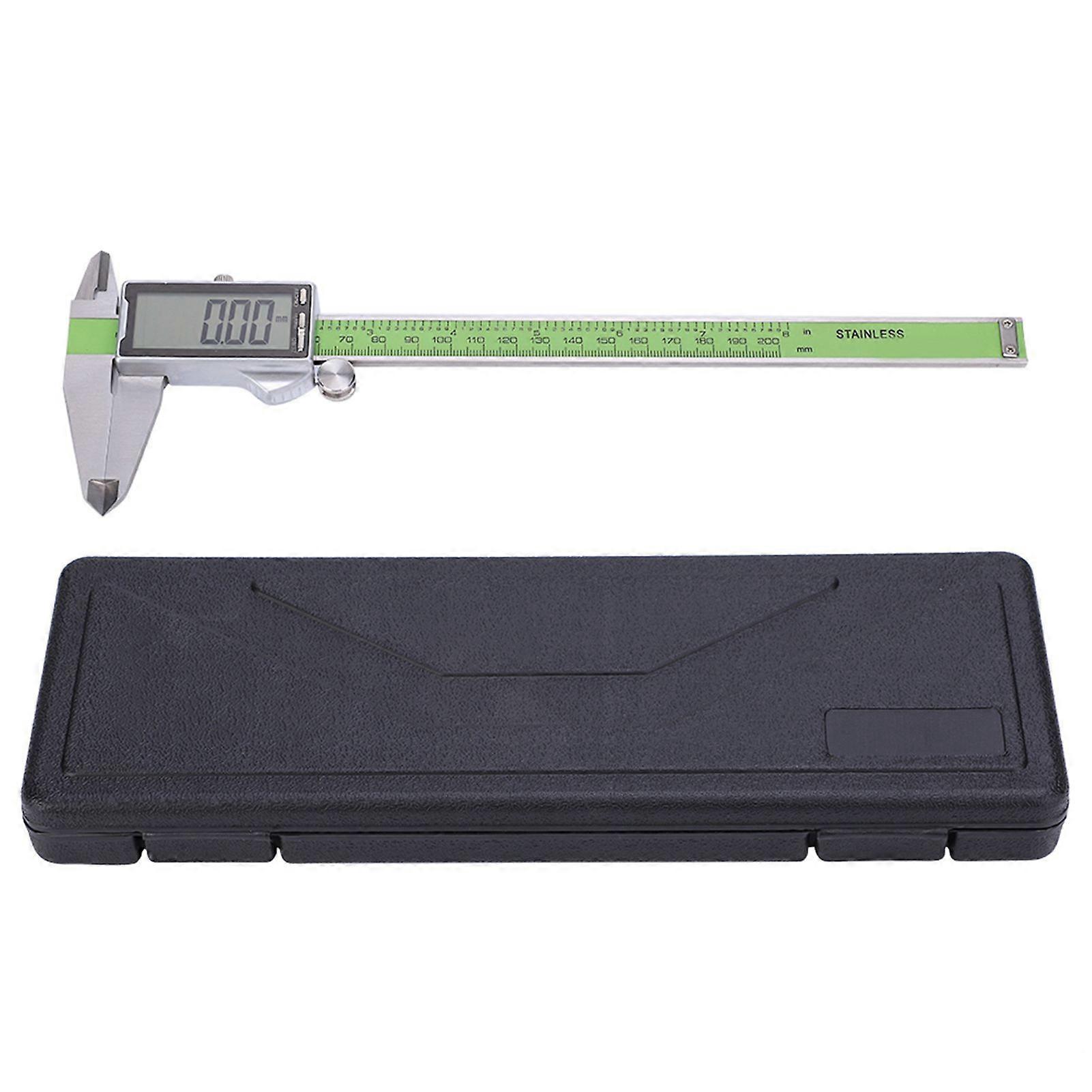 Calibro a corsoio digitale in acciaio inossidabile di precisione, righello elettronico ad alta resistenza, 200 mm