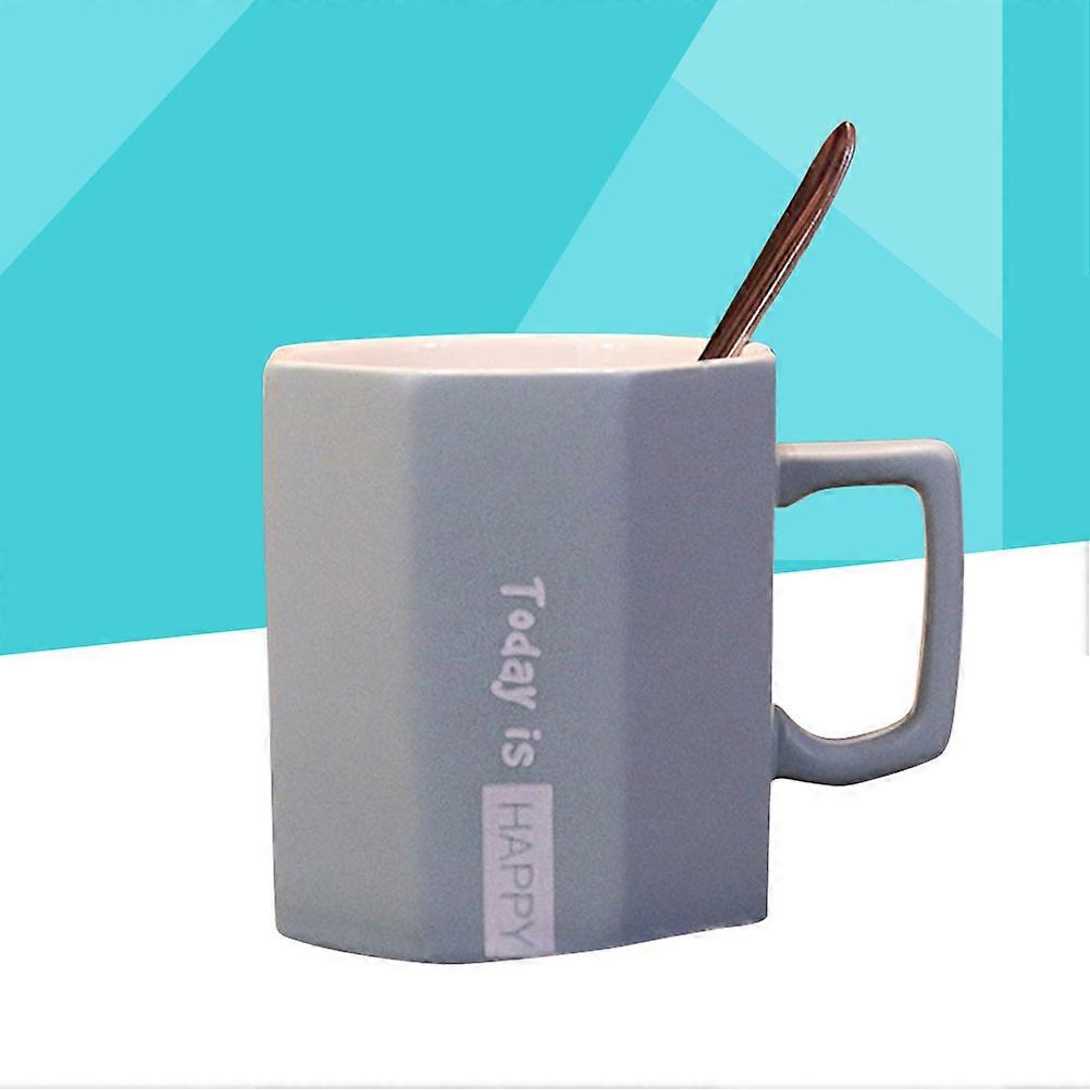2Pcs Drinking Cup Set Fashionable Ceramic Toothbrush Mug Smooth Edges Ideal For Office And Home