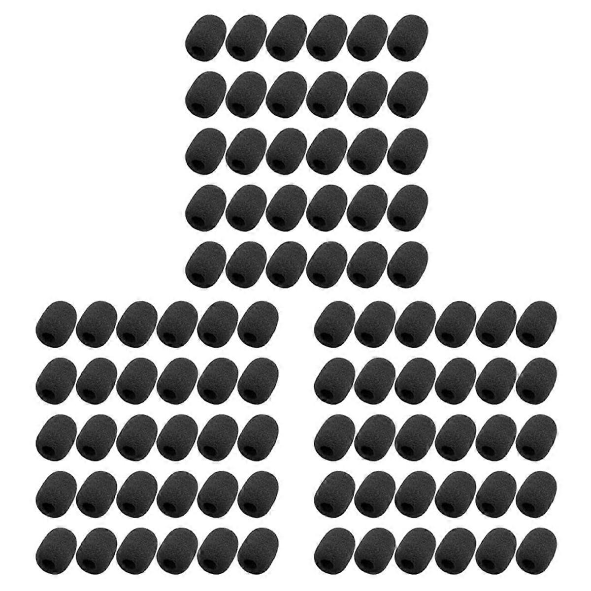90 Pack Foam Microphone Windscreen,Mini Size Lapel Headset Mic Foam Covers for Headset Microphone