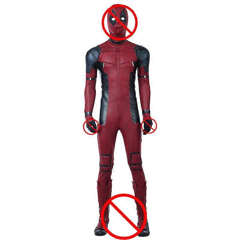 بدلة تنكرية للرجال من Deadpool 2 باللون الأحمر للهالوين مجموعة كاملة مصنوعة خصيصًا جديدة
