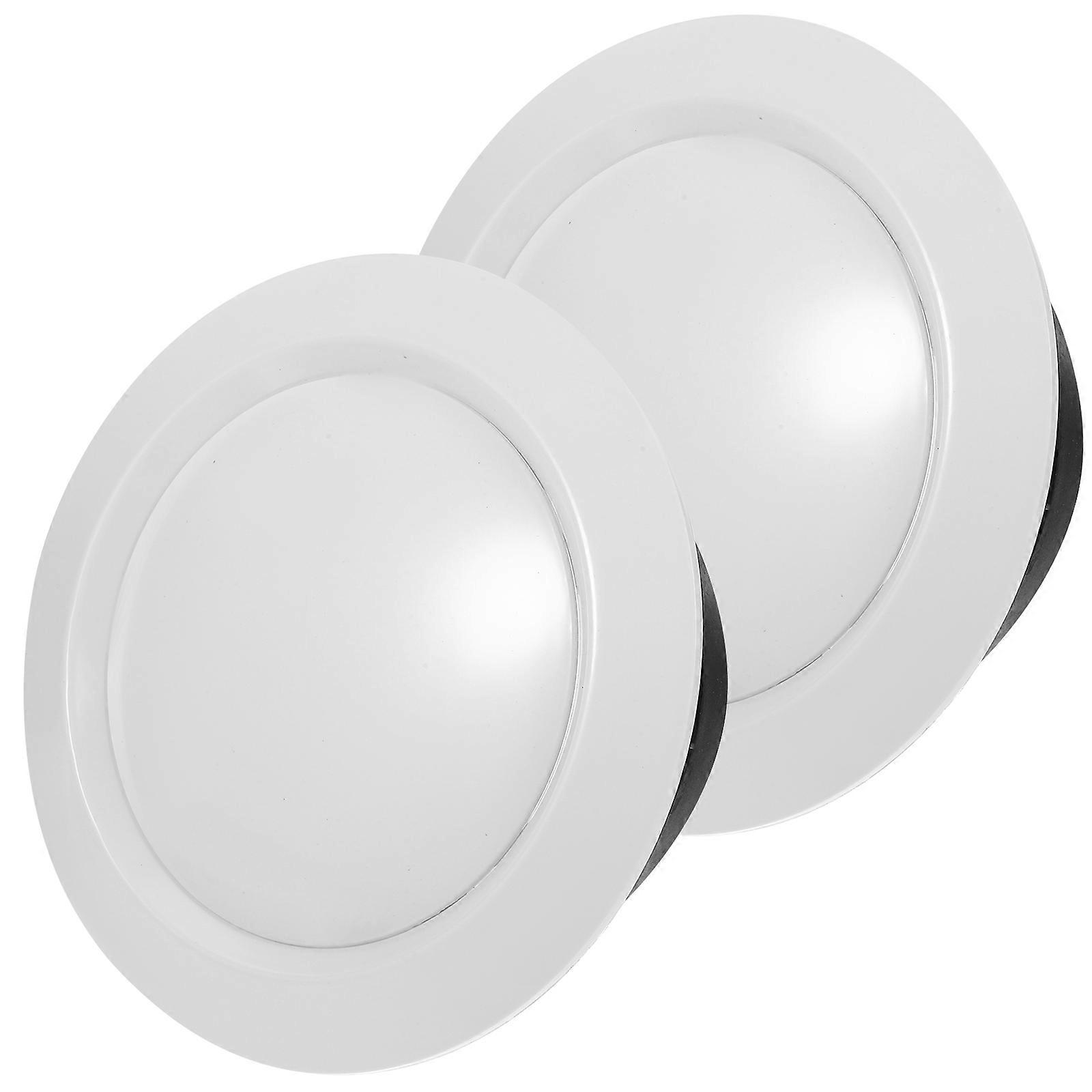 Bathroom Vent Cover Round Soffit Vent Cover for Airflow 4Pcs White