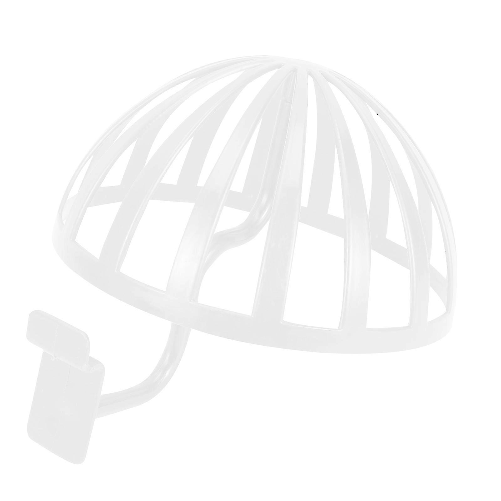 3Pcs Wigs Stand Hat Rack for Wall Mount Display White Plastic