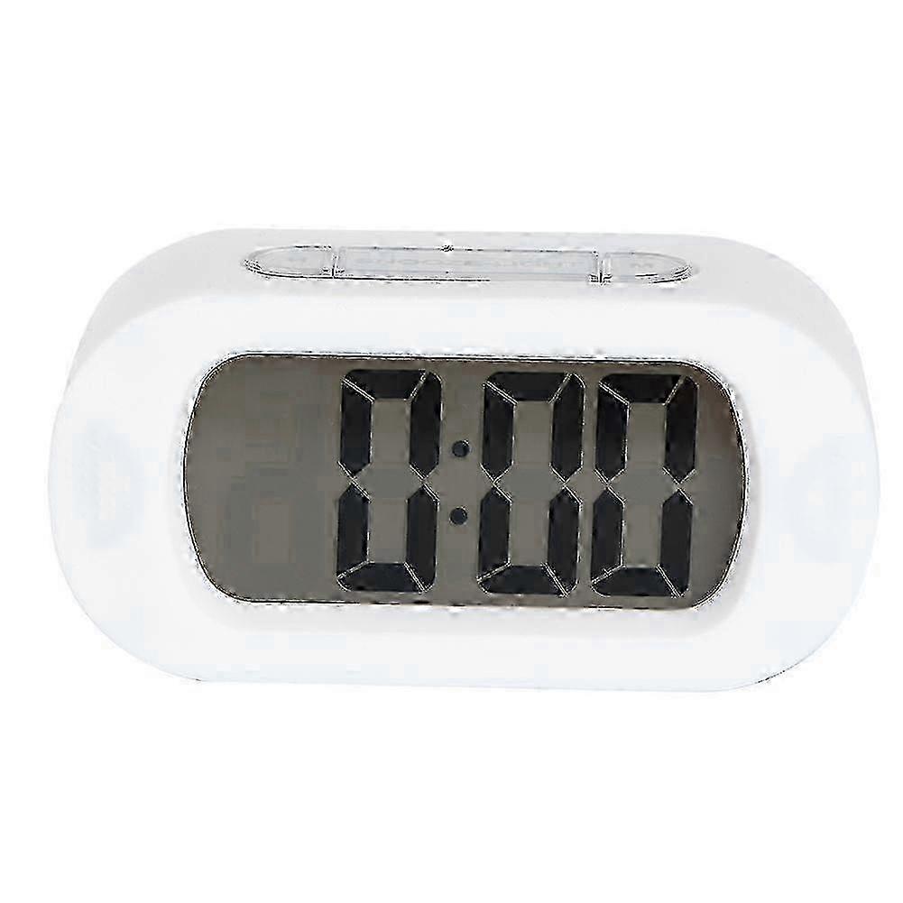 Simple Digital LCD Bedside Desktop Snooze Electronic Alarm Clock Time Display