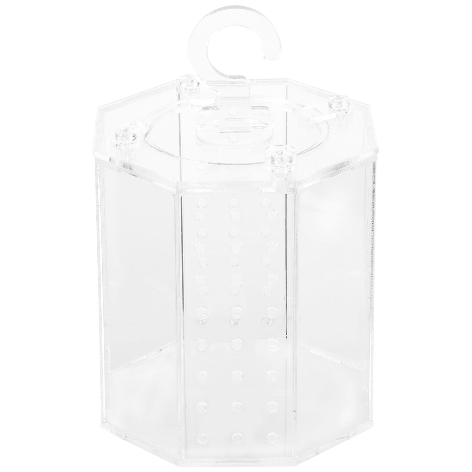 4Pcs Mini Cricket Cage Acrylic Cage for Pet Use Clear