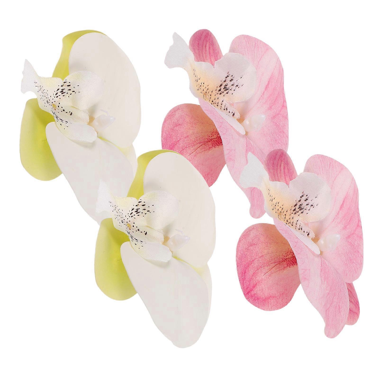 Floral Shoe Clips 2Pairs Decorative Flower Buckle For Summer Beach Casual Outings Multi Color Transformative Design