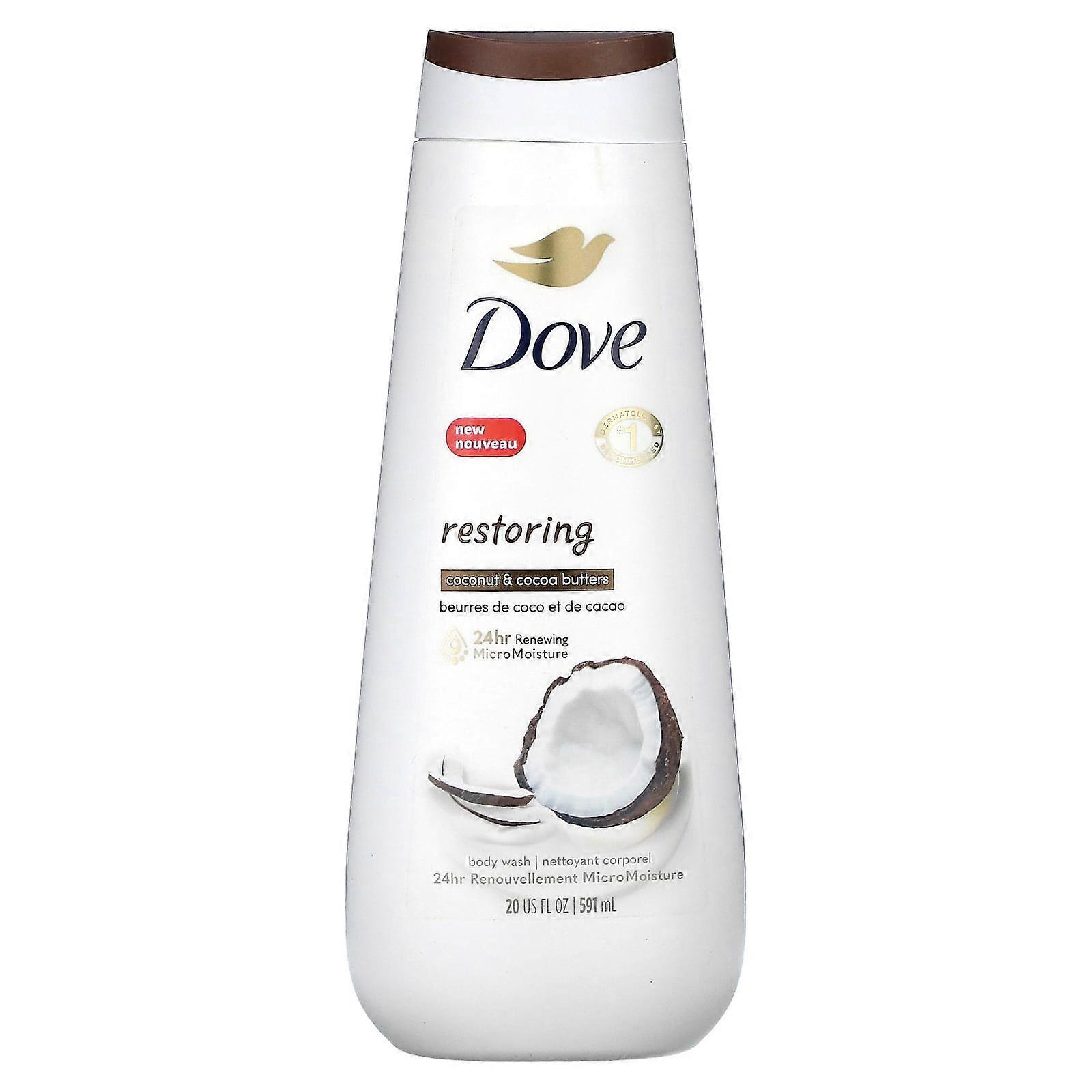 Restoring Body Wash, Coconut & Cocoa Butters, 20 fl oz (591 ml)