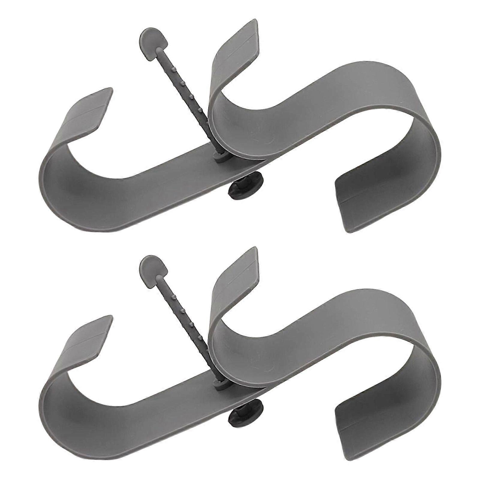 2 Pcs Pool Pole Hooks Adjustable Poolside Pool Leaf Skimmer Net Holder Telescopic Pool Pole Hooks for Above Ground Pool Accessories