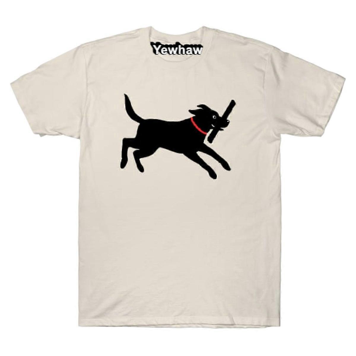 מעבדה שמחה | חולצת טריקו שחורה של לברדור רטריבר