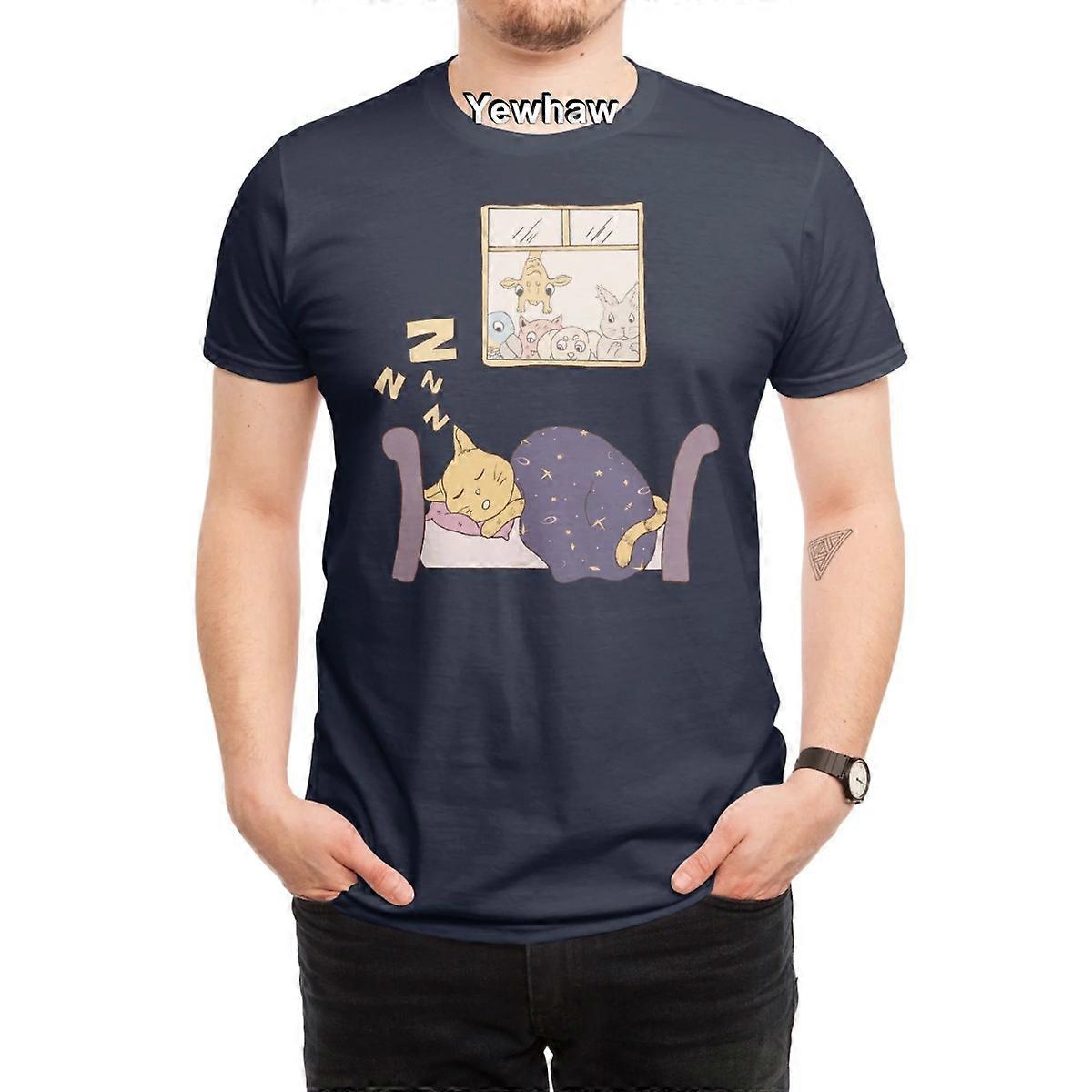 Zzz my cat T-Shirt sleeping cat animals window starry blanket curious