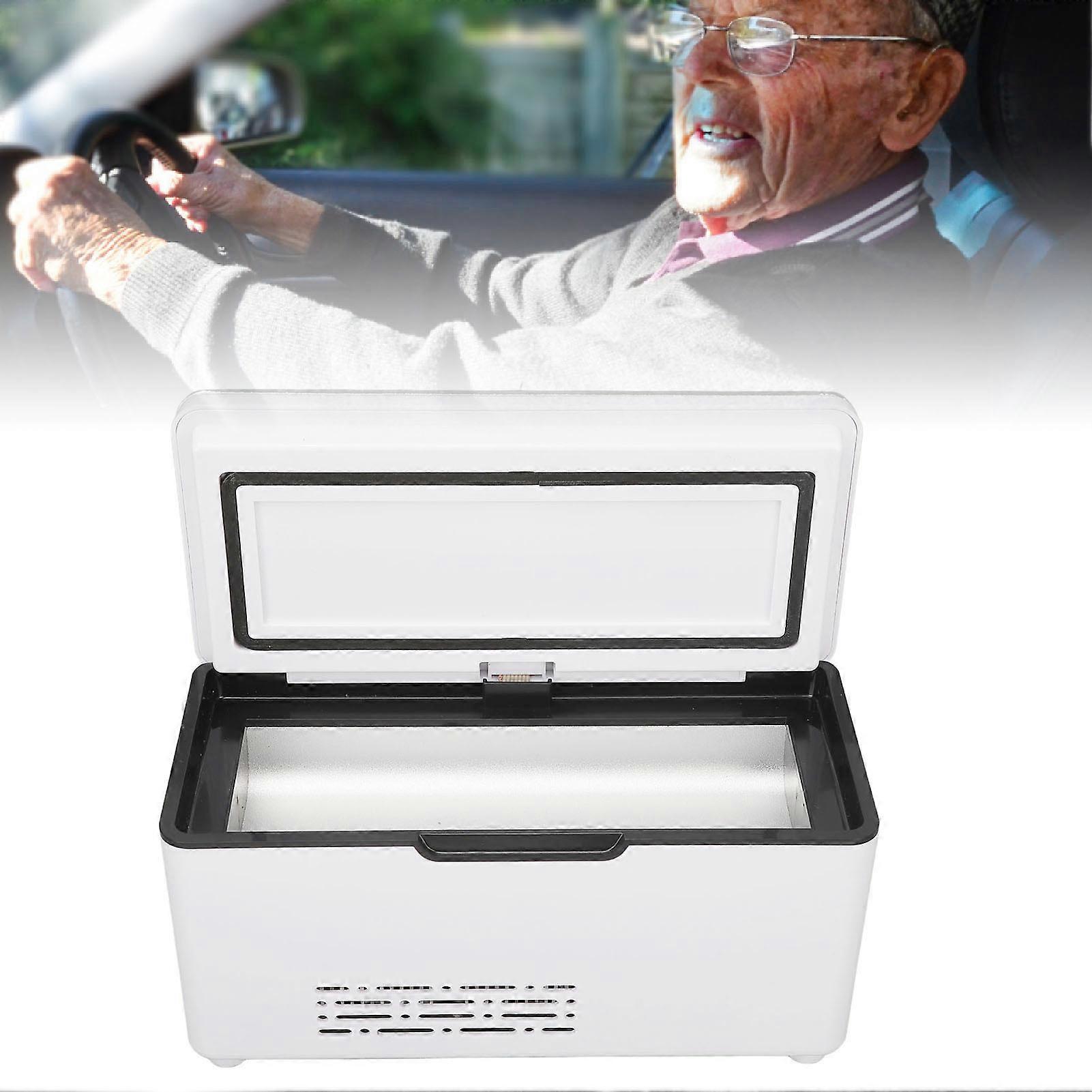 Insulin Cooler Case LED Screen Intelligent Temperature Control Insulin Cooler Travel Box with 10600mAh Battery 