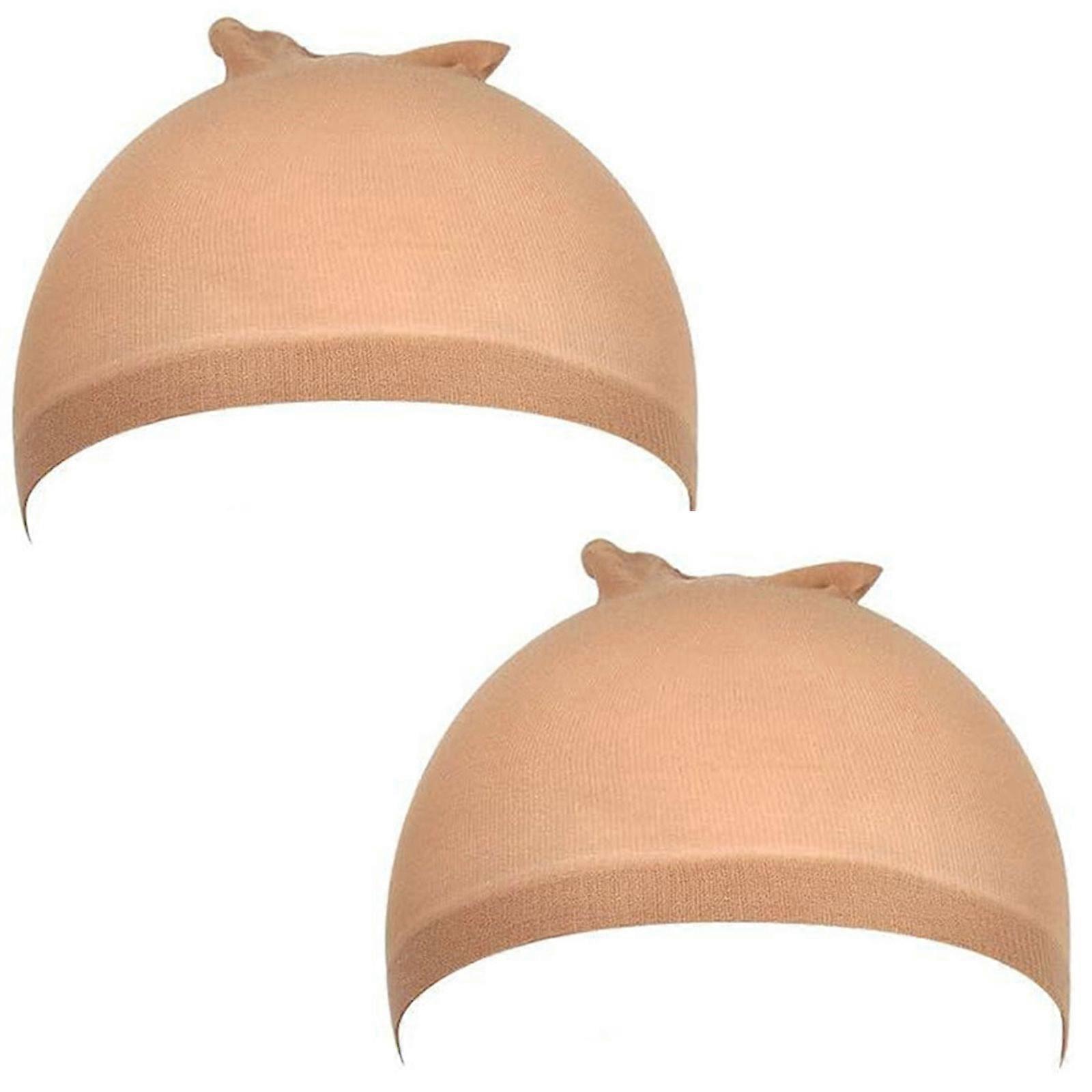 2 Piece Elastic Mesh Toupee Caps Lightweight Hairnet For Safe And Enhanced Air flow Multipurpose Use  color