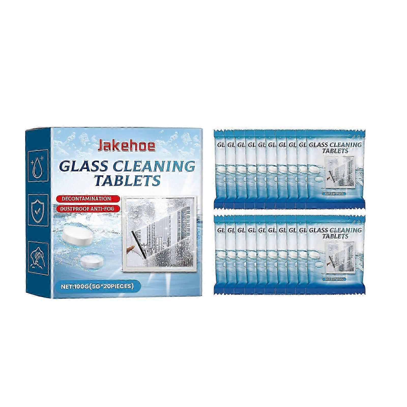 Effective Glass Cleaning Tablets - Fog Prevention, Eco-Friendly, Easy to Use for Car  Home Windows