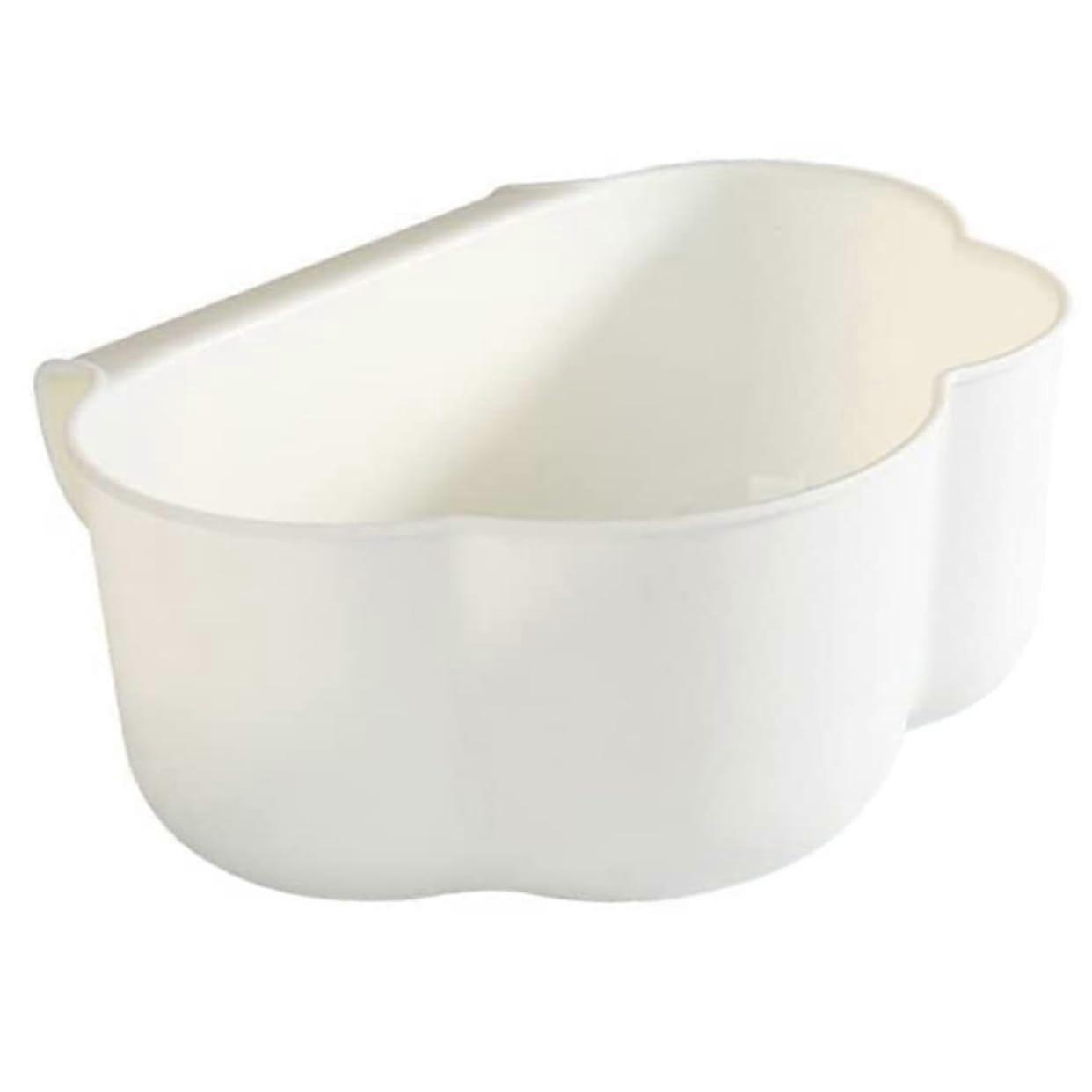 CloudShaped Hanging Kitchen Trash Bin Lightweight Portable Garbage Holder White CabinetDoor Compatible SpaceSaving