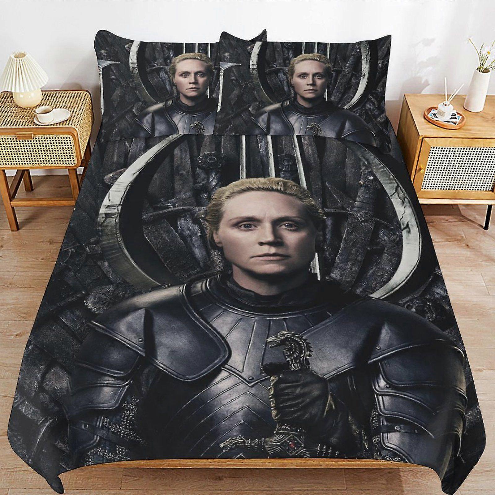 u220 Game of Thrones Bedding Solution Soft Texture Smooth Finish Cozy Zipper Duvet Cover Sets for Family Sleep n220