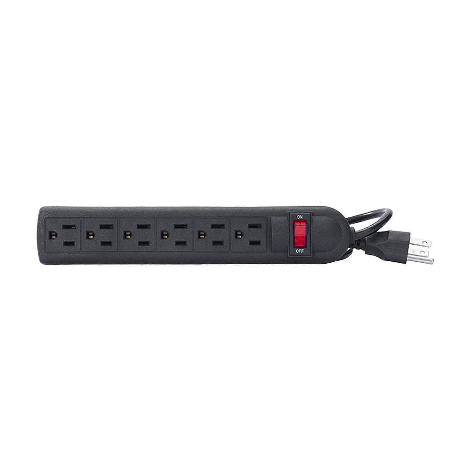 6 Outlet Power Strip with Switch for Multiple Devices Multifunction Flat Plug