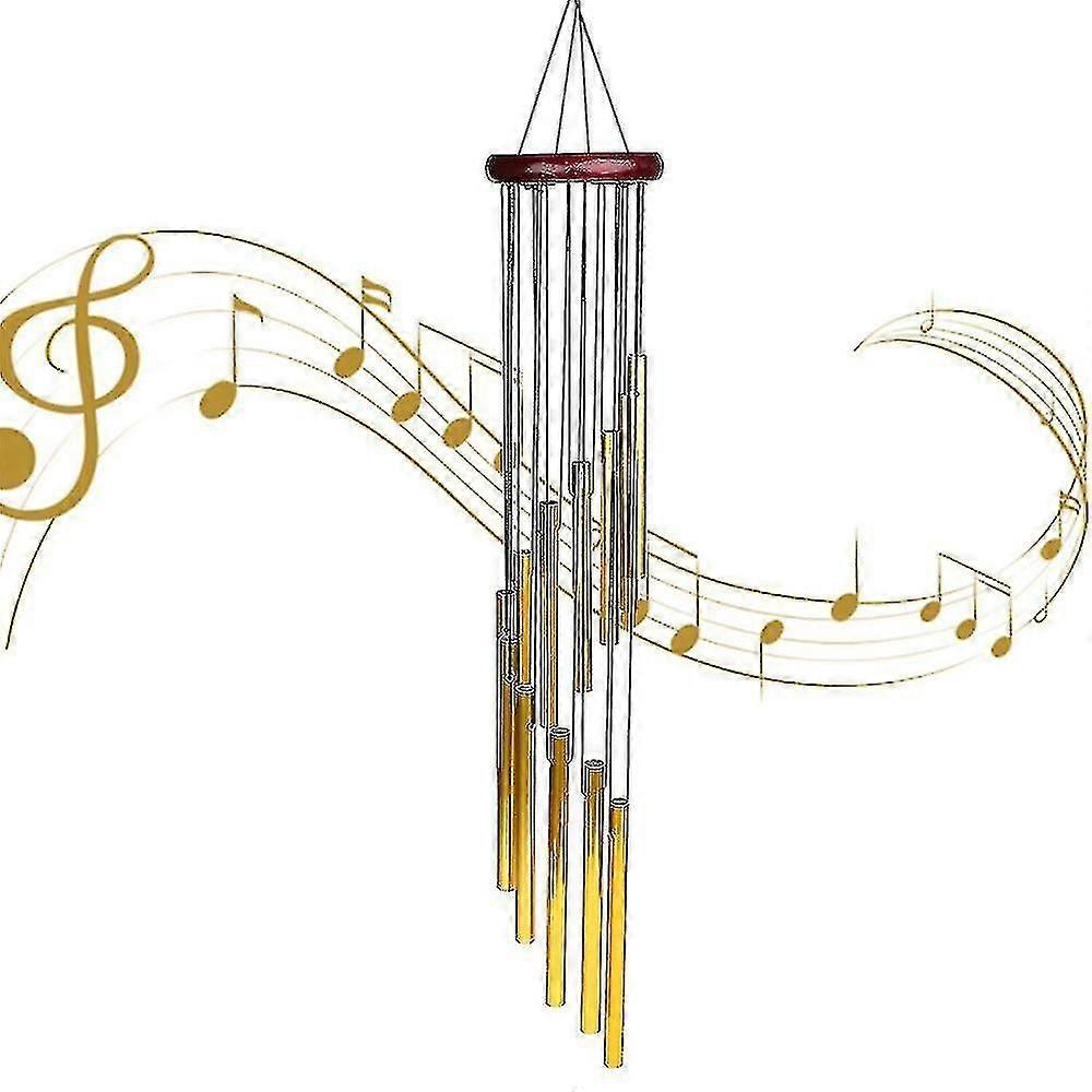 Wind Chimes With 12 Tubes Stepped With S Hook Decor