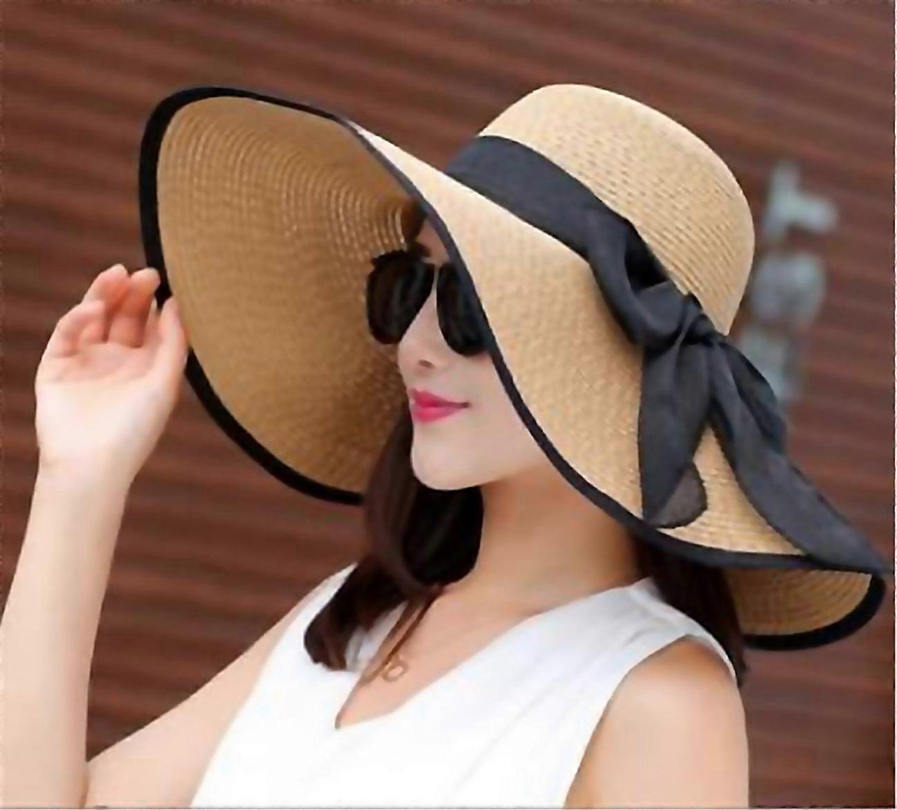 For Ladies Straw Beach Hat Wide Handmade