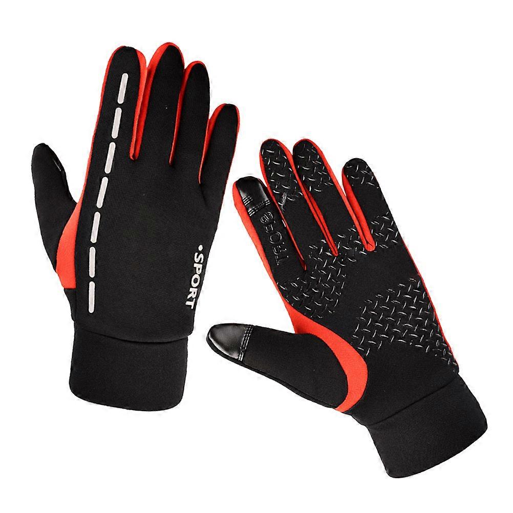 Breathable Windproof Gloves for Cycling with Screen Touch Use 1Pair