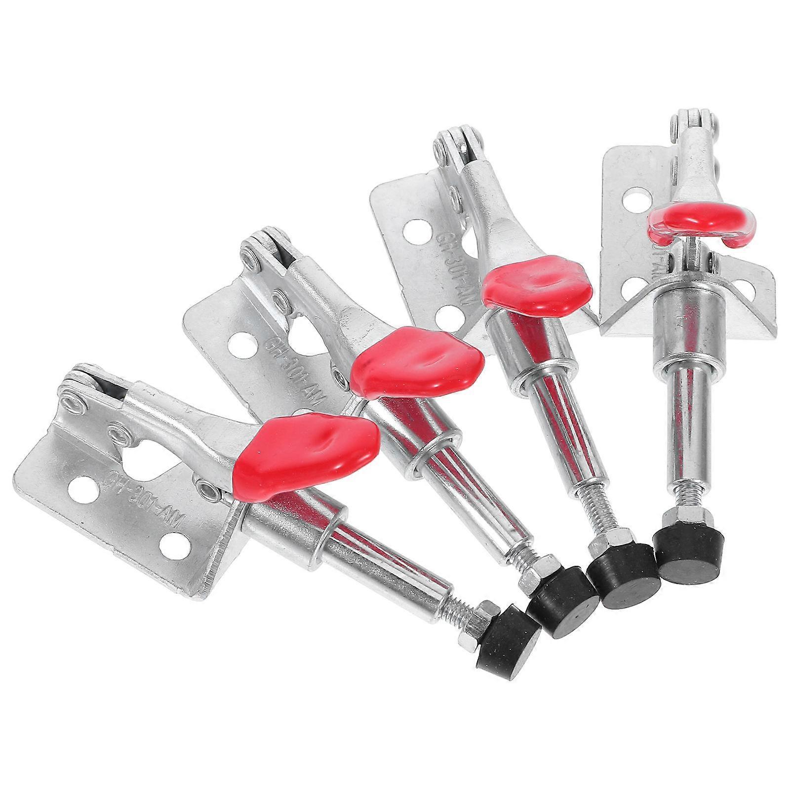 Quick Release Toggle Clamps for Woodworking Use 4Pcs Durable Iron PVC Holders