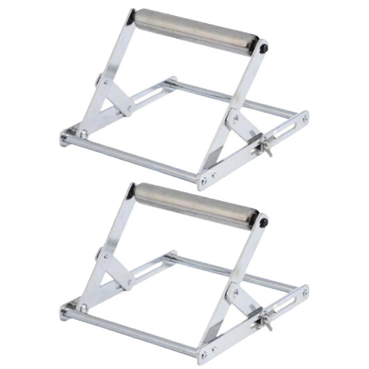 2Pcs Cutting Machine Support Frame Foldable Table Saw Support Stand Height Adjustable Cutting Machine Material Holder