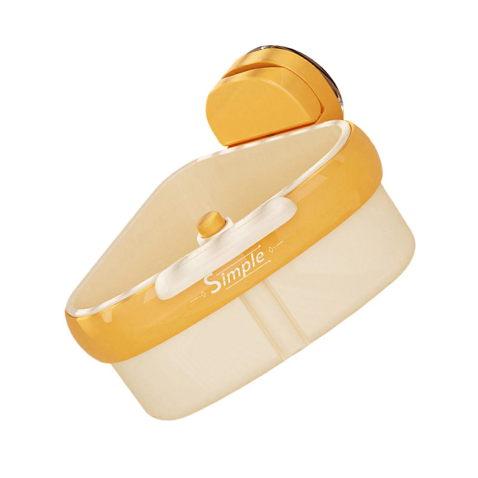 Modern ABS Sink Strainer Basket With Suction Cup Efficient Food Scraps Filter Durable Design  Yellow