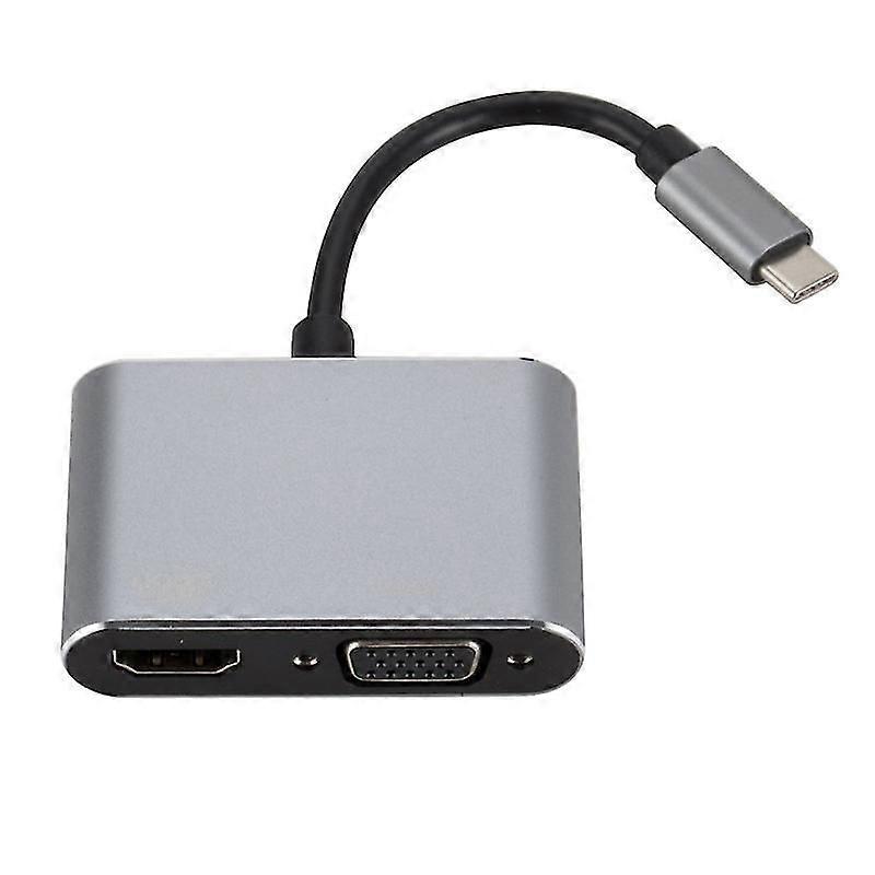 USB-C zu Hdmi + VGA Computer Monitor Kabel Geeignet für Apple Konverter Usb3.1 zu Hdmi