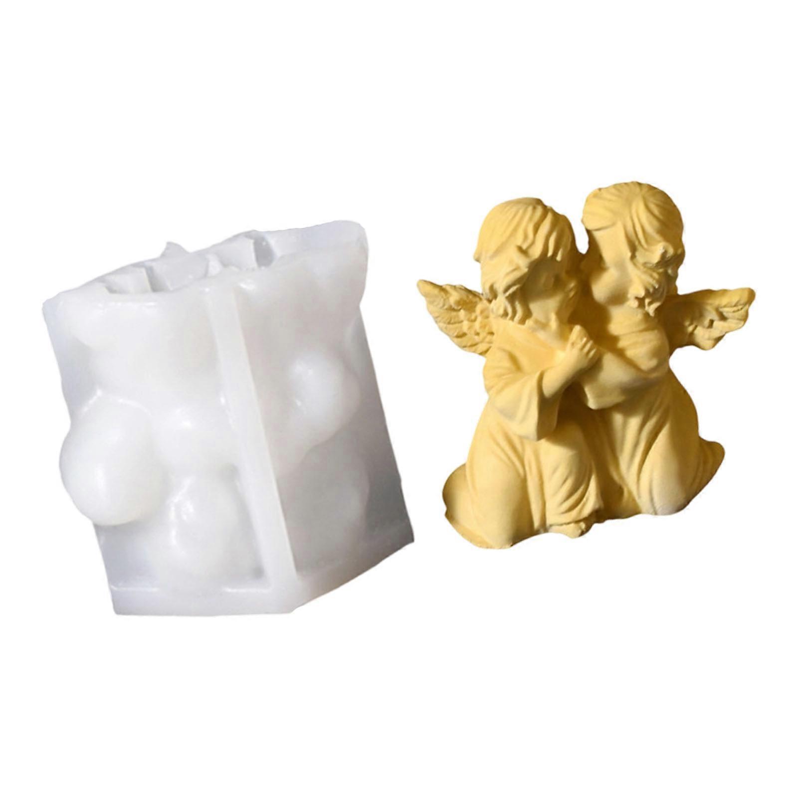 Many Purpose Cherubim Sculpture Sealant Form For Chocolate Soap Candle Making Multicolor