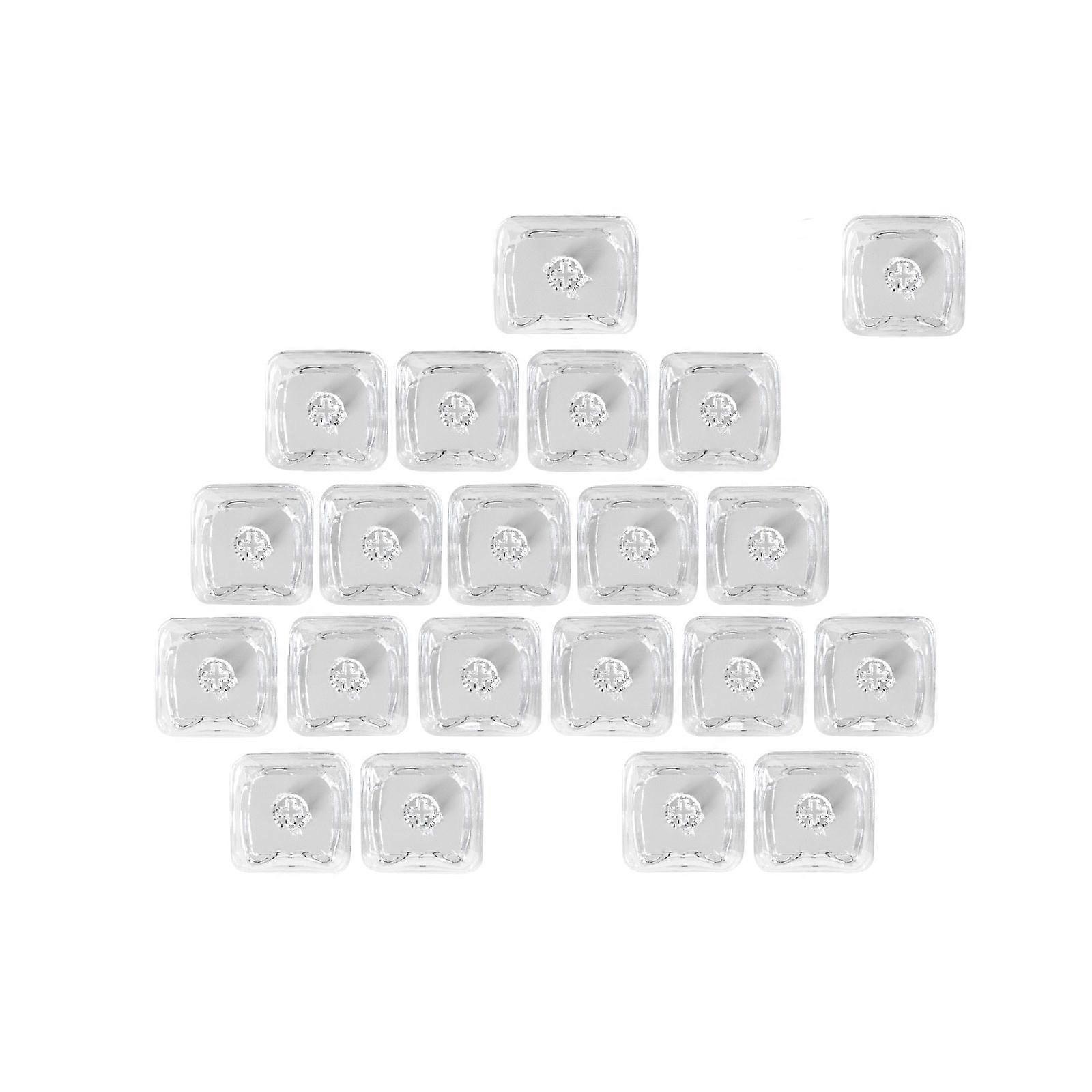 Translucent Clear Color Kitten Keycaps Featuring Heart Pattern Wide Compatibility With Mechanical Keyboards  transparent