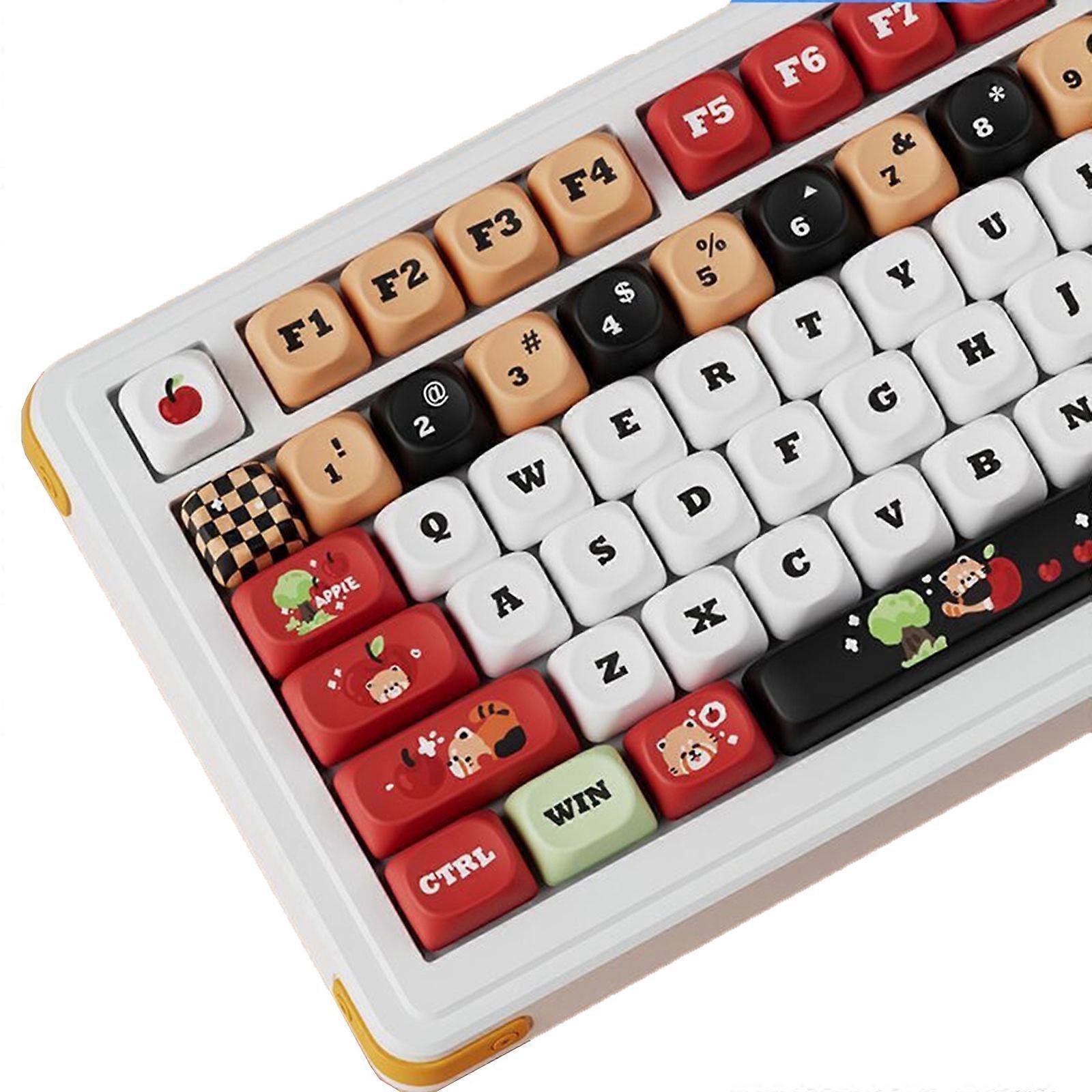 Colorfast Sublimation Printed Computer Keycaps Fruit Themed Visuals for Keyboards Customization OQO Height Multicolor