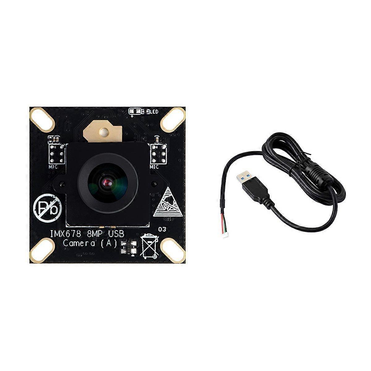 8MP USB Camera Module High-Resolution USB2.0 Output Fixed Focus Compact Design for Various Applicat