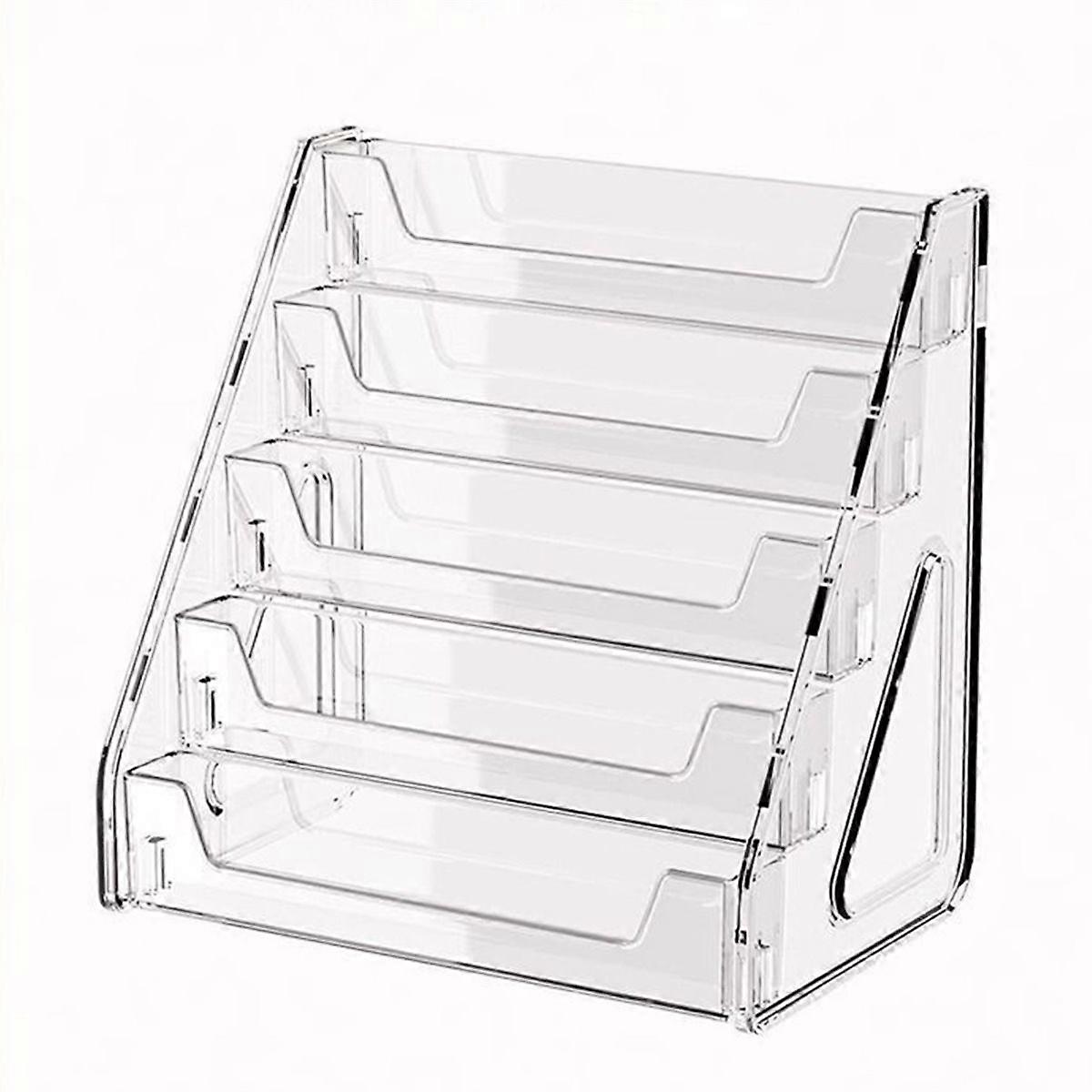 5-Layer CD Rack,Album Display Rack,Transparent Storage Rack for Tapes