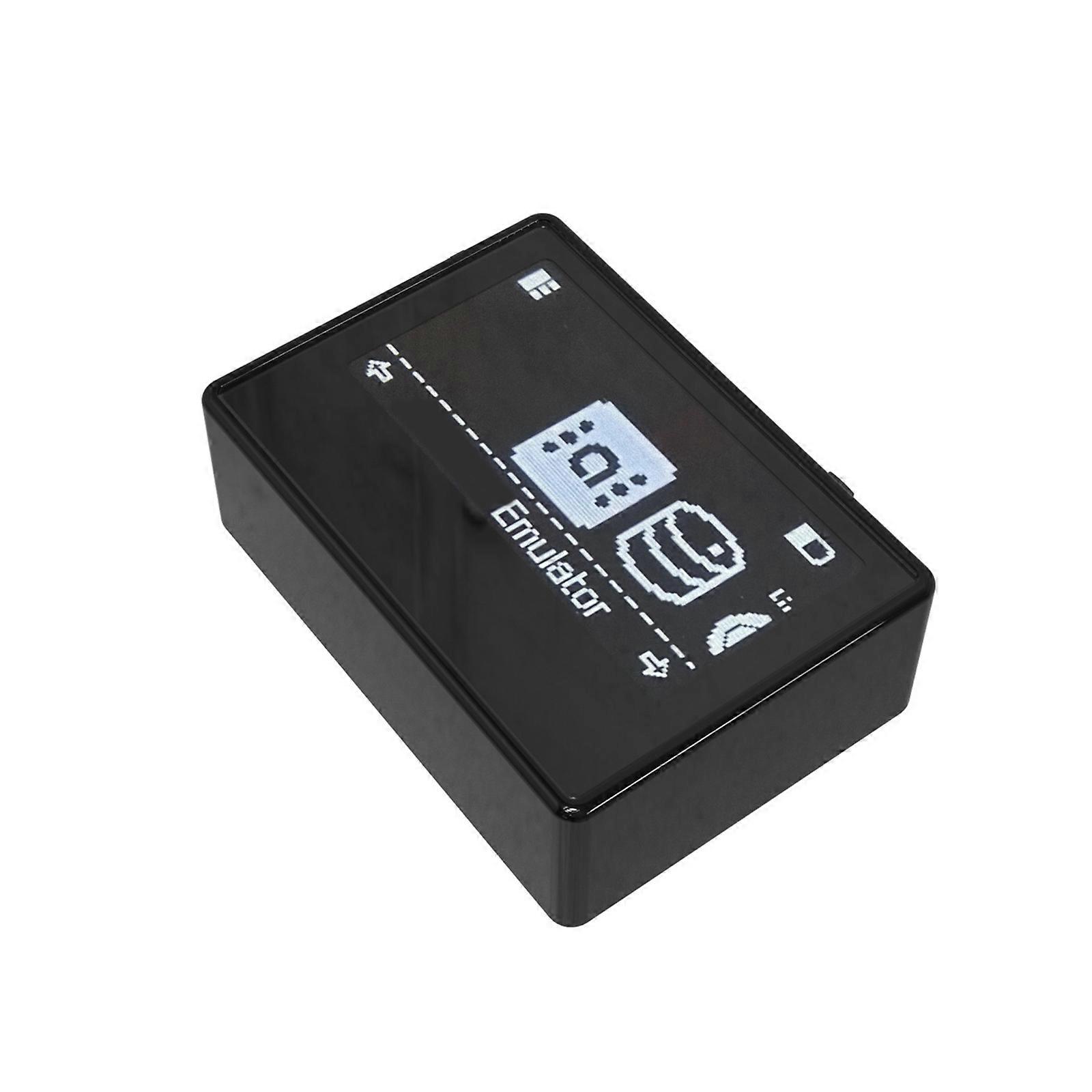 Rechargeable Clone Device Game Card Simulators Emulator For Game High Sensitivity Multiple Language Support, OLED Screen  Black